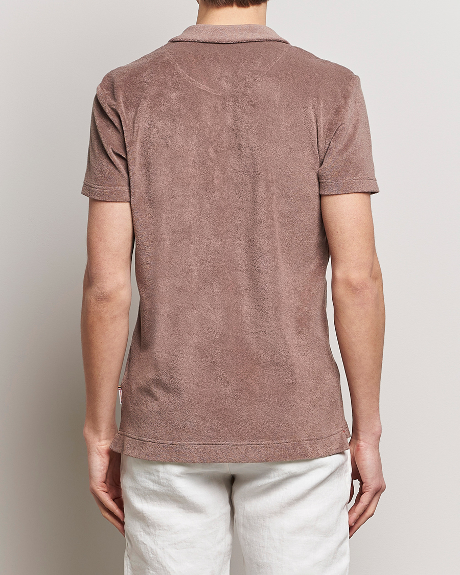 Herren | Poloshirts | Orlebar Brown | Terry Polo Plum Wine