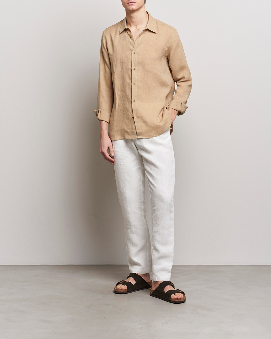 Herren | Hemden | Orlebar Brown | Justin Linen Shirt Biscuit