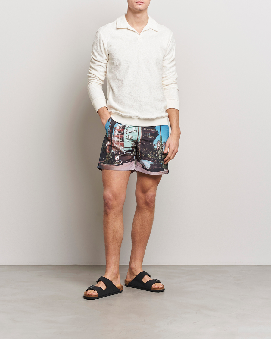 Herren | Pullover | Orlebar Brown | Santino Organic Cotton Terry Polo White Sand