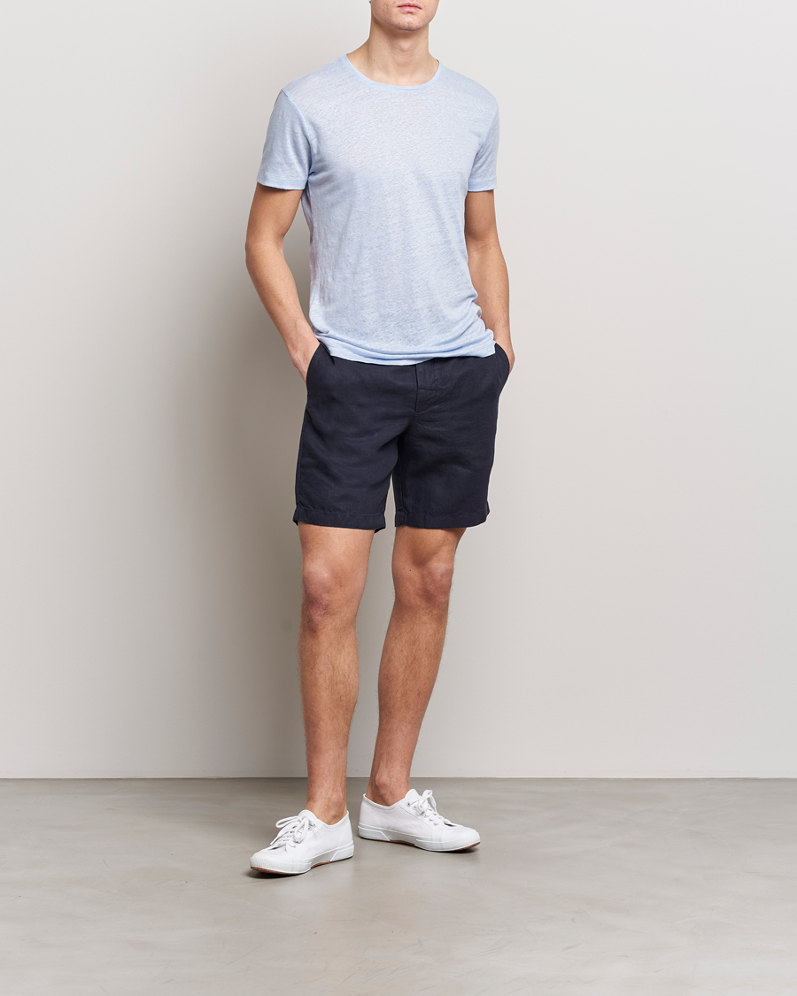 Herren | Shorts | Orlebar Brown | Cornell Linen Shorts Night Iris