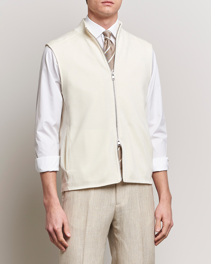 Herren | Kategorie | Morris Heritage | Kayden Merino Full Zip Vest White