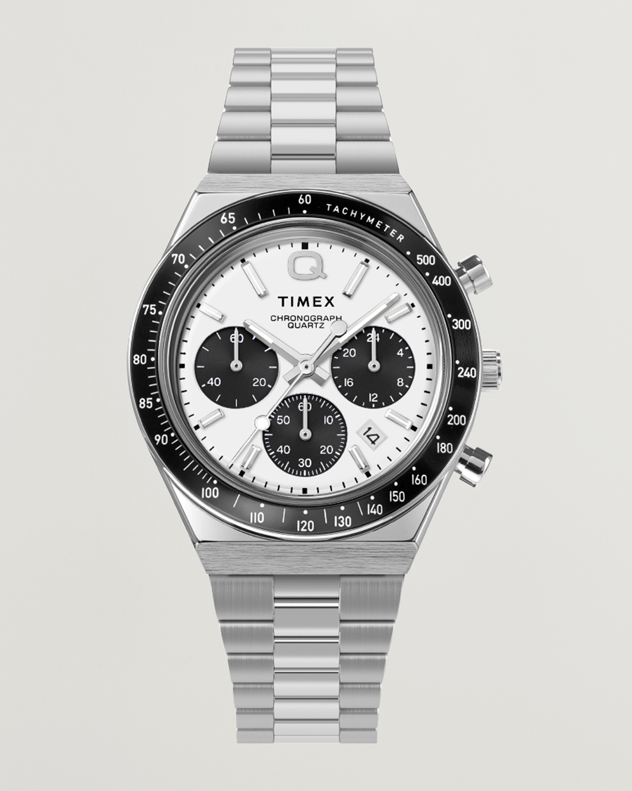 Herren | Timex Q Timex Chronograph 40mm White Dial | Timex | Q Chronograph 40mm White Dial