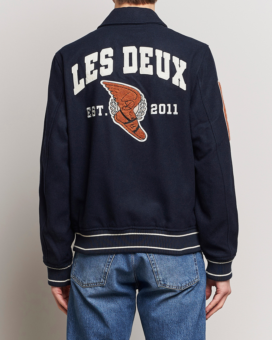 Herren | Jacken | LES DEUX | Varsity Wool Jacket Dark Navy