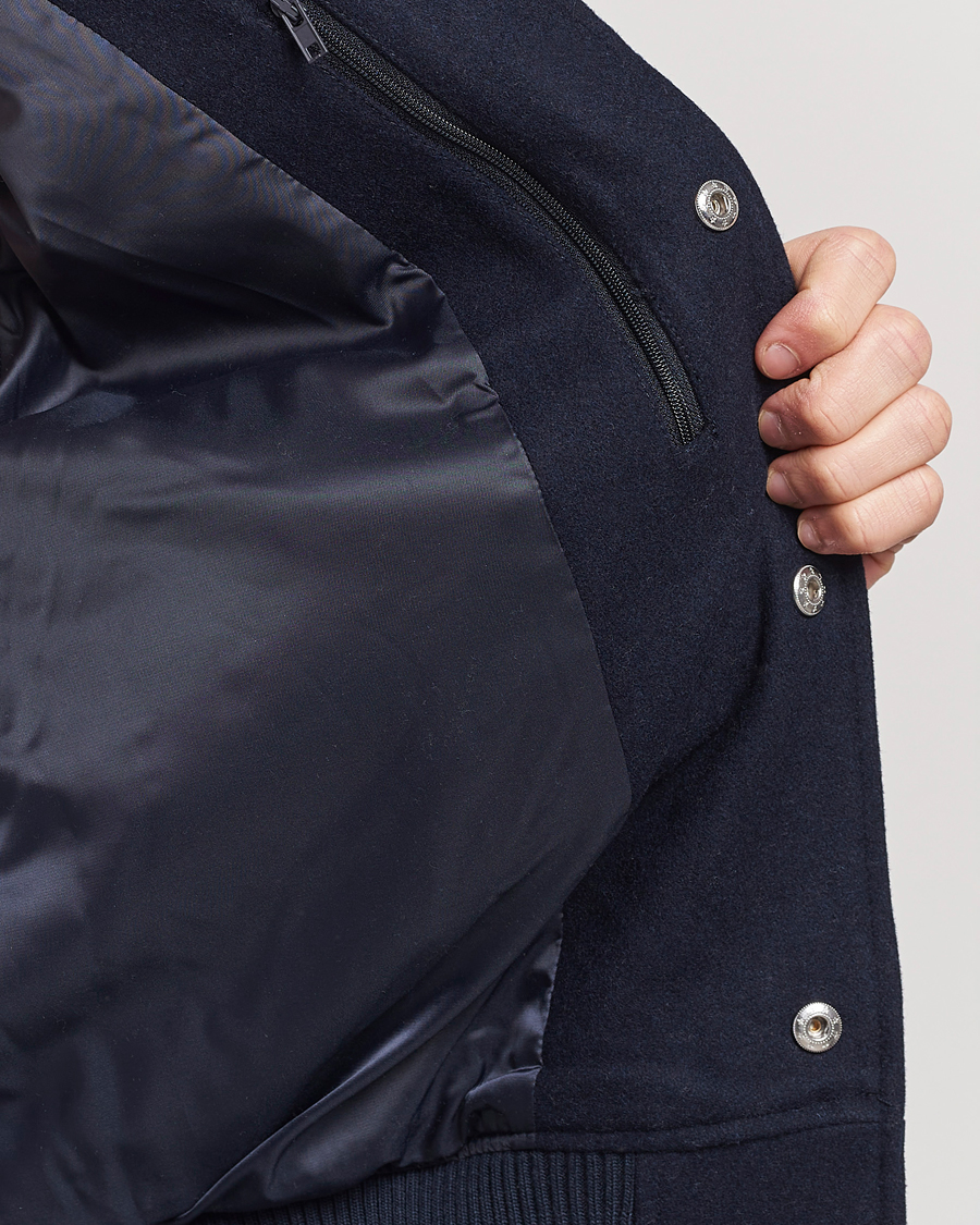 Herren | Jacken | LES DEUX | Varsity Wool Jacket Dark Navy