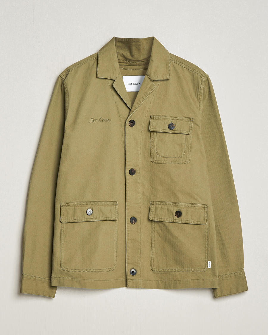 Herren | Hemden | LES DEUX | Lester Fatigue Shirt Surplus Green