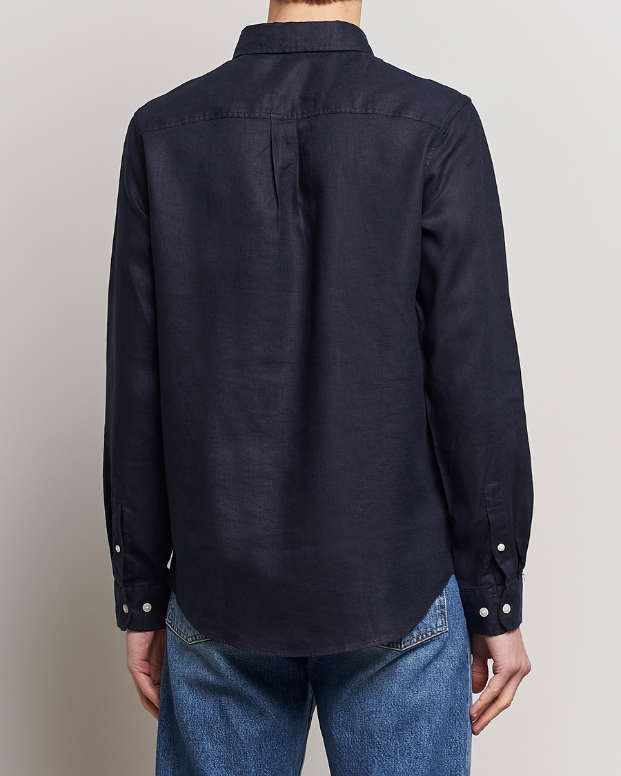 Herren | Hemden | LES DEUX | Kristian Linen Button Down Shirt Dark Navy