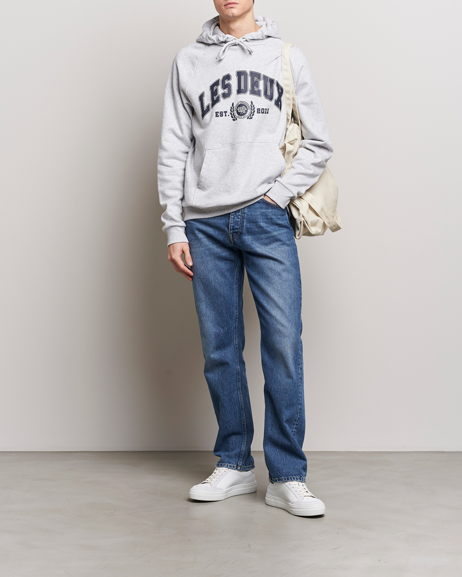 Herren | Pullover | LES DEUX | University Hoodie Snow Melange
