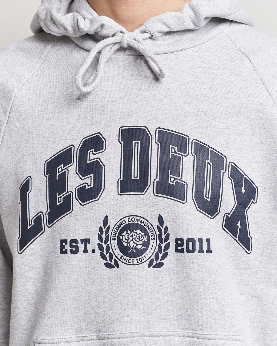 Herren | Pullover | LES DEUX | University Hoodie Snow Melange