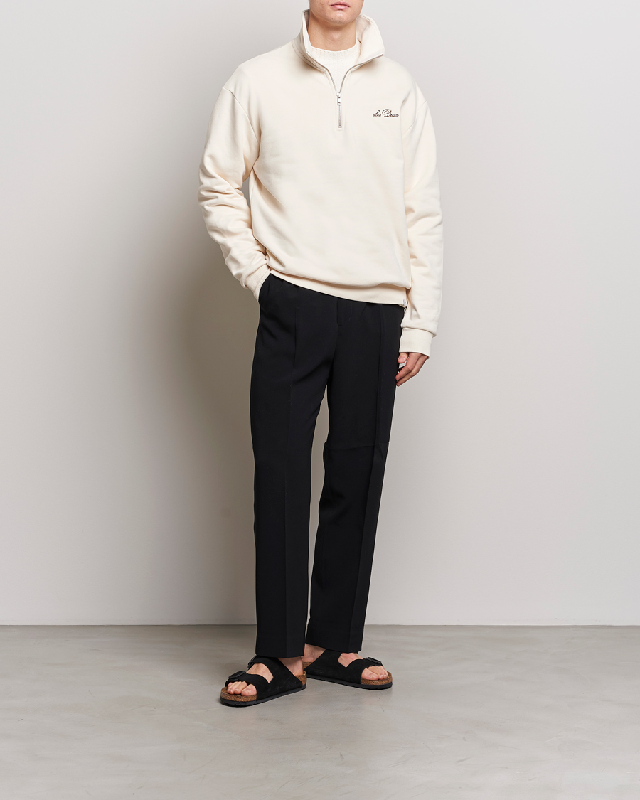 Herren | Pullover | LES DEUX | Crew Half Zip Sweatshirt Light Ivory