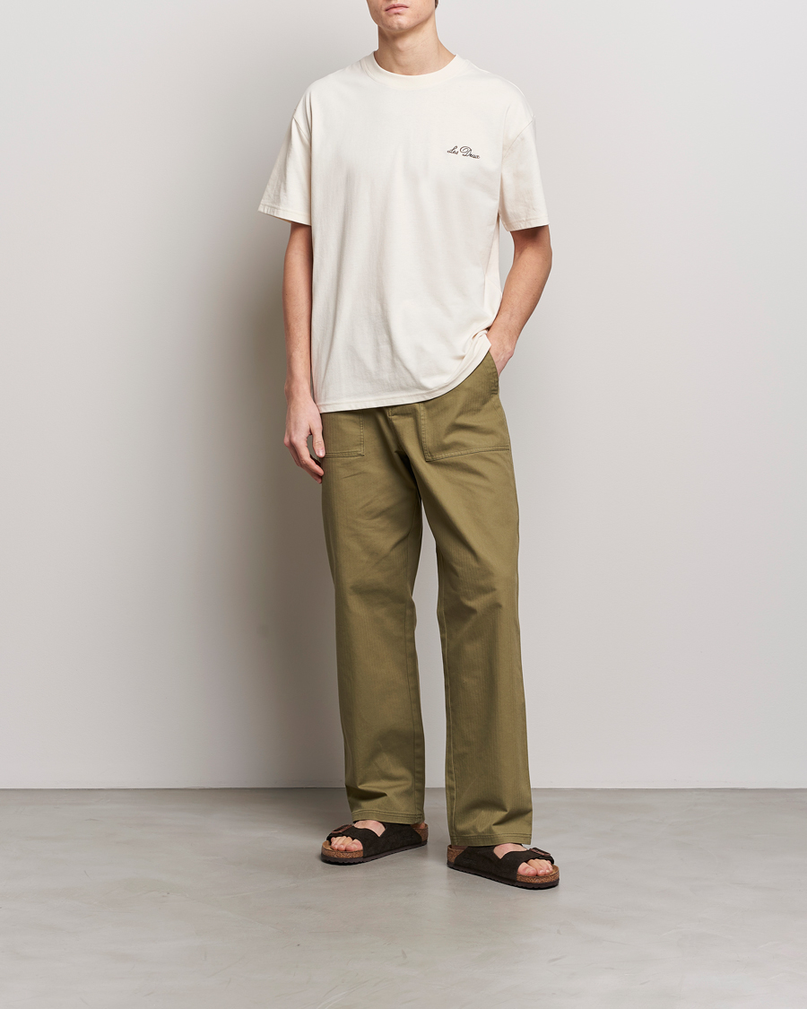 Herren | T-Shirts | LES DEUX | Crew T-Shirt Light Ivory