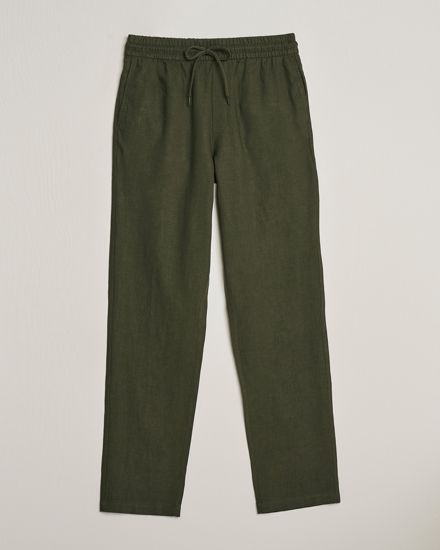 Herren | Hosen | LES DEUX | Patrick Linen Pants Forrest Green
