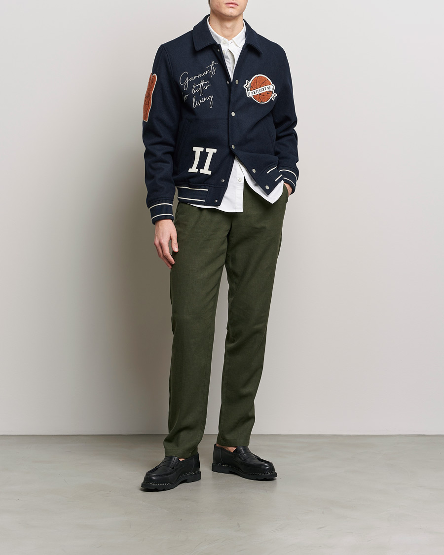 Herren | Hosen | LES DEUX | Patrick Linen Pants Forrest Green