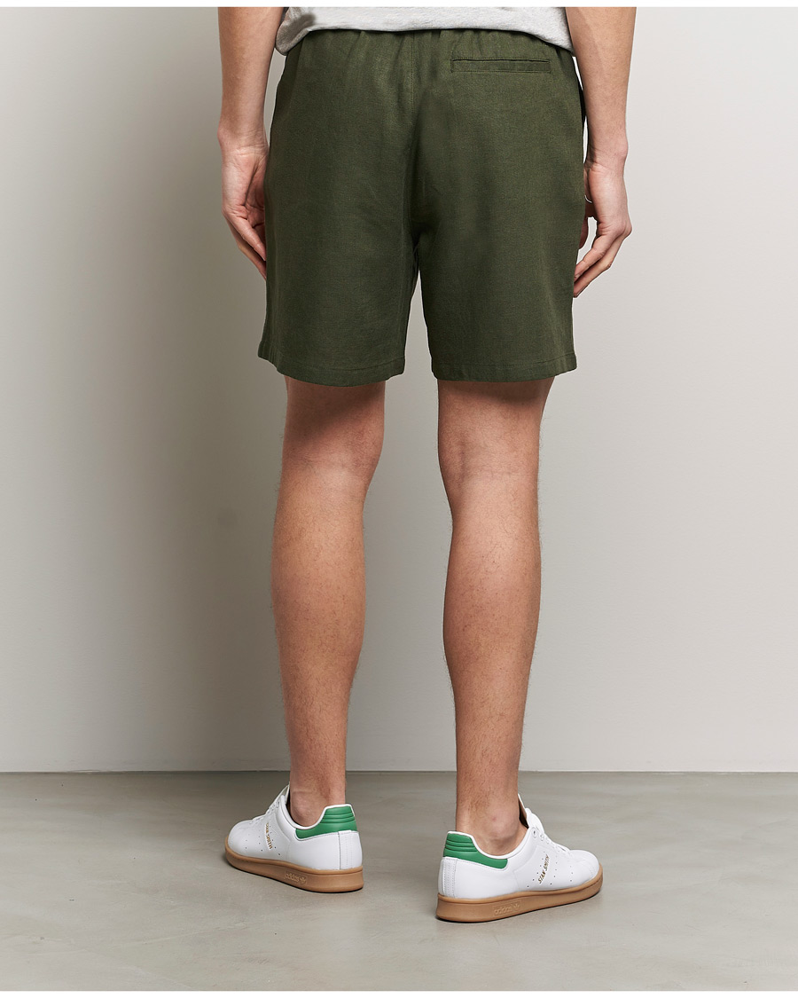 Herren | Shorts | LES DEUX | Otto Linen Shorts Forrest Green