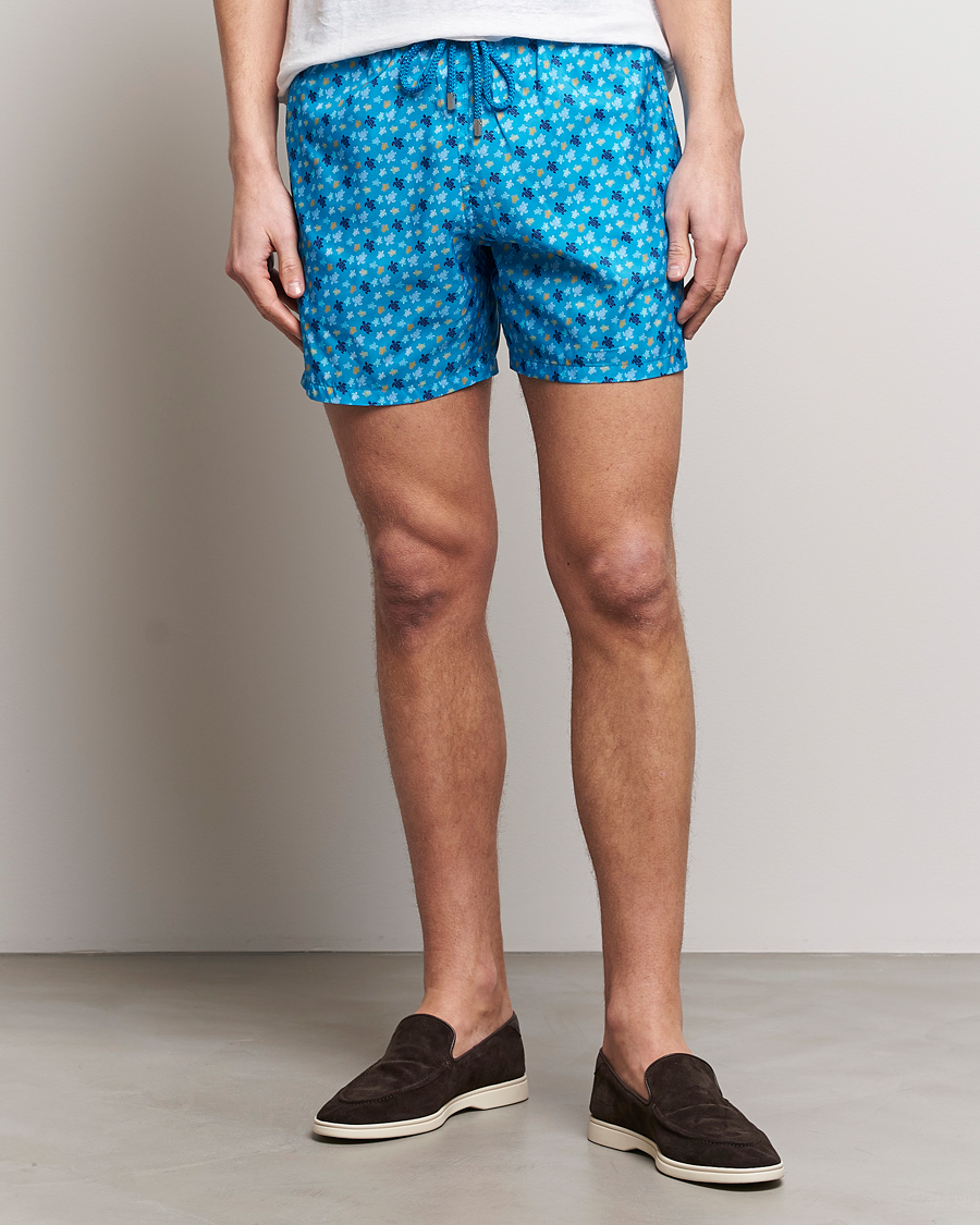 Herren | Kleidung | Vilebrequin | Mahina Printed Swimshorts Bleu Hawaii