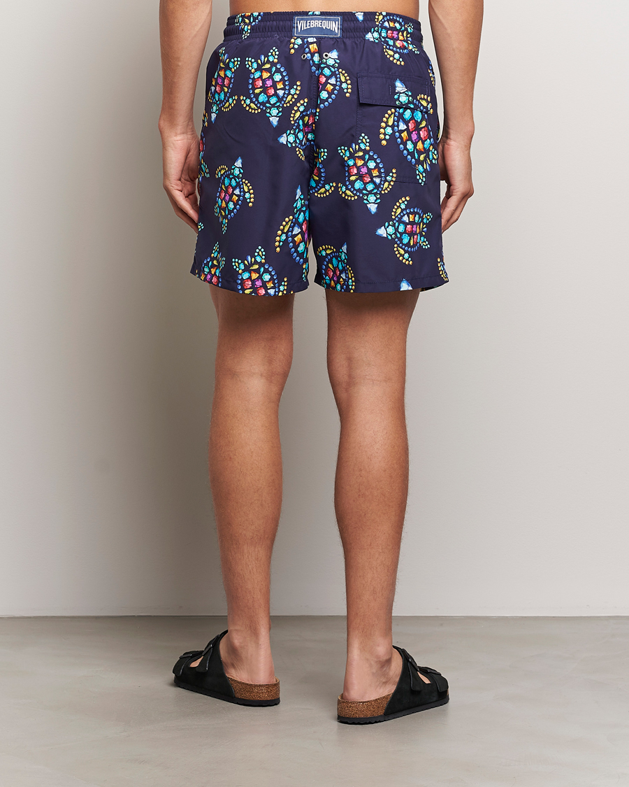 Herren | Badehosen | Vilebrequin | Moorea Printed Swimshorts Minuit