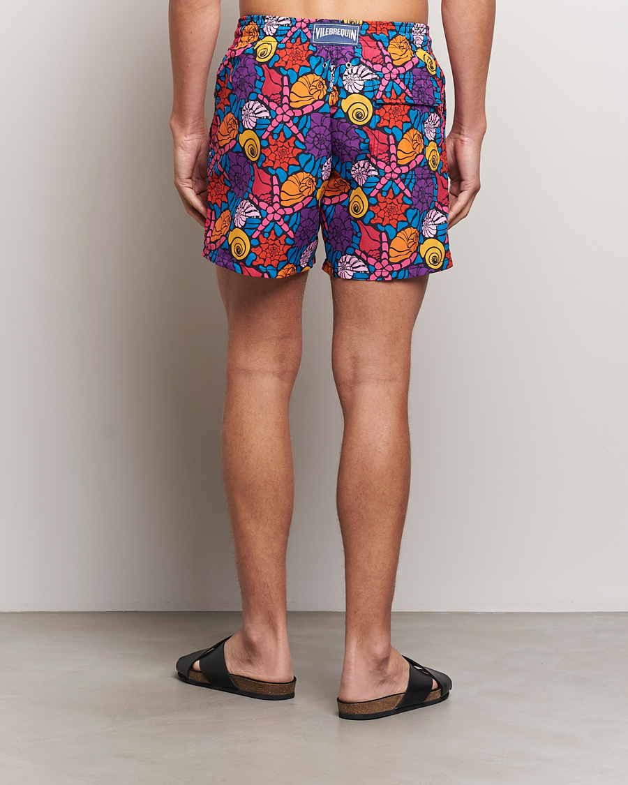 Herren | Badehosen | Vilebrequin | Moorea Printed Swimshorts Bleu Marine