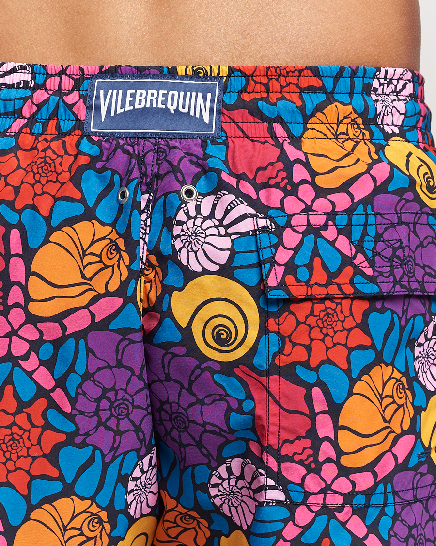 Herren | Badehosen | Vilebrequin | Moorea Printed Swimshorts Bleu Marine