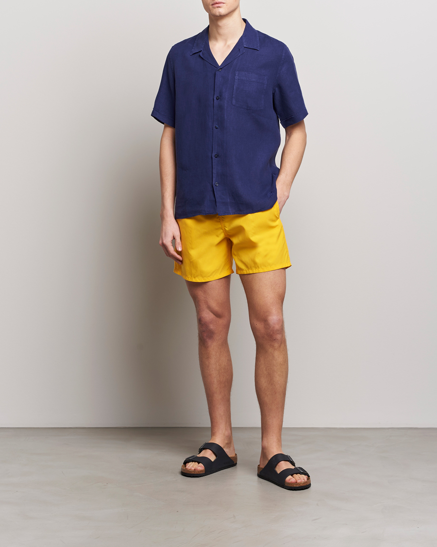Herren | Hemden | Vilebrequin | Carhli Resort Short Sleeve Shirt Minuit