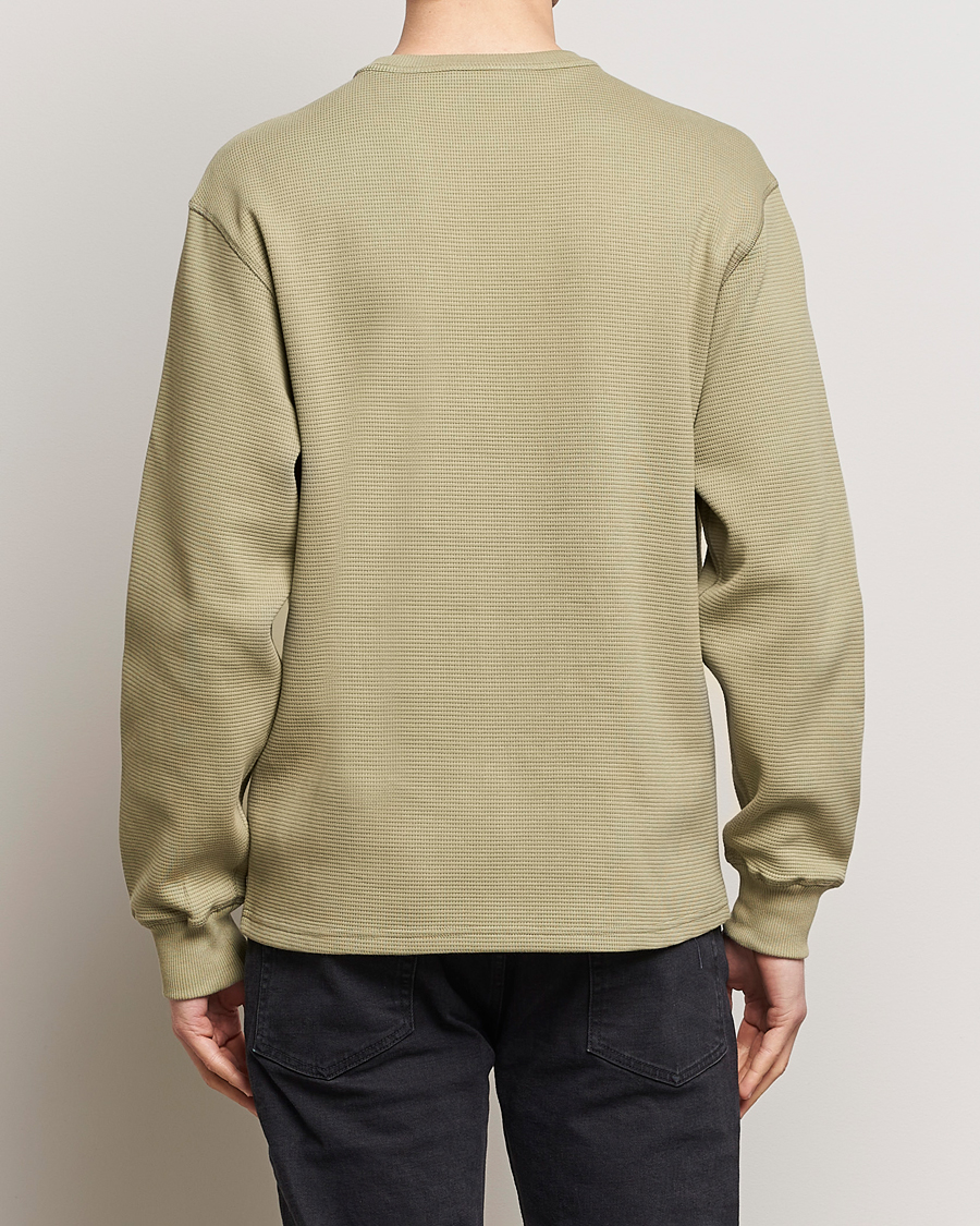 Herren | Pullover | Belstaff | Tarn Long Sleeve Waffle Sweatshirt Aloe