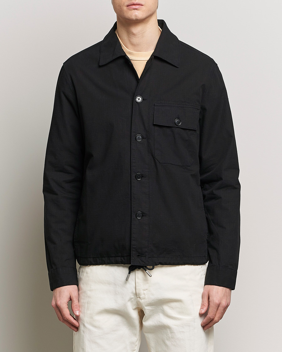 Herren | Klassische Jacken | Belstaff | Guley Ripstop Overshirt Black