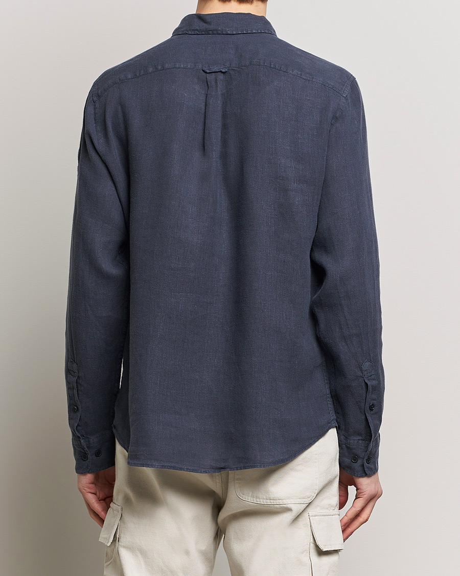 Herren | Hemden | Belstaff | Scale Linen Pocket Shirt Dark Ink