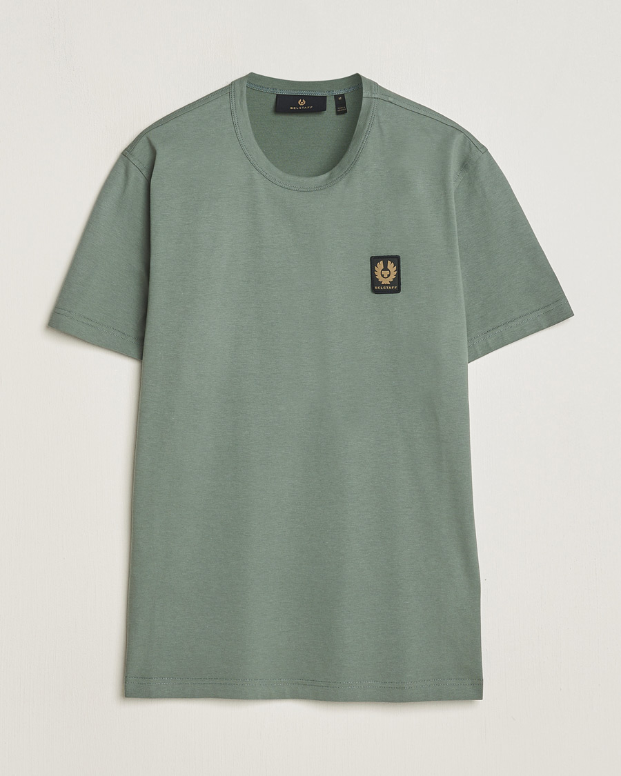 Herren | T-Shirts | Belstaff | Cotton Logo T-Shirt Mineral Green