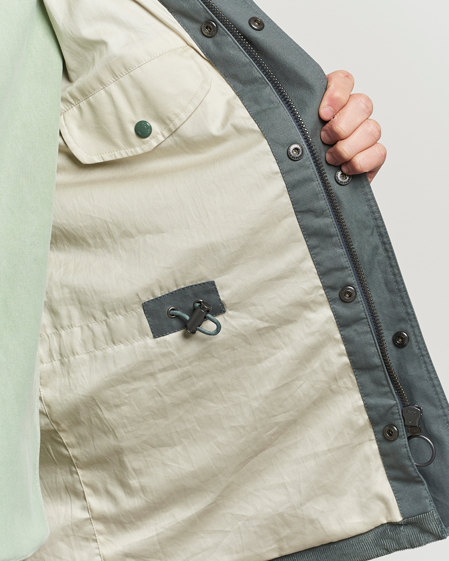 Herren | Jacken | Belstaff | Landsport Dry Wax Fieldmaster Mineral Green