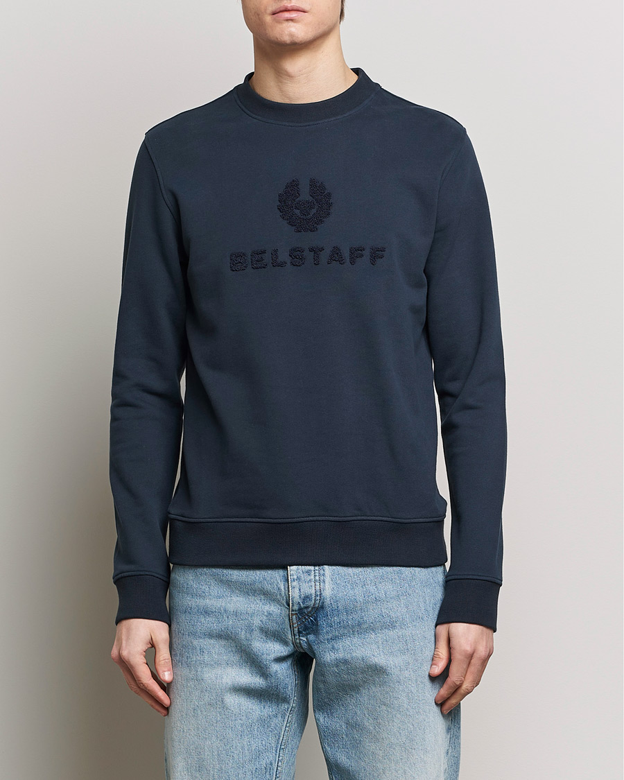Herren | Sale | Belstaff | Varsity Logo Sweatshirt Dark Ink