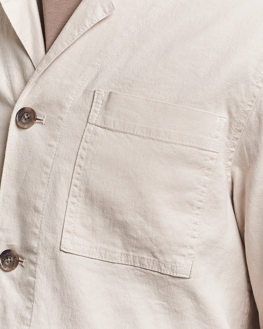 Herren | Hemden | J.Lindeberg | Errol Linen/Cotton Workwear Overshirt Moonbeam