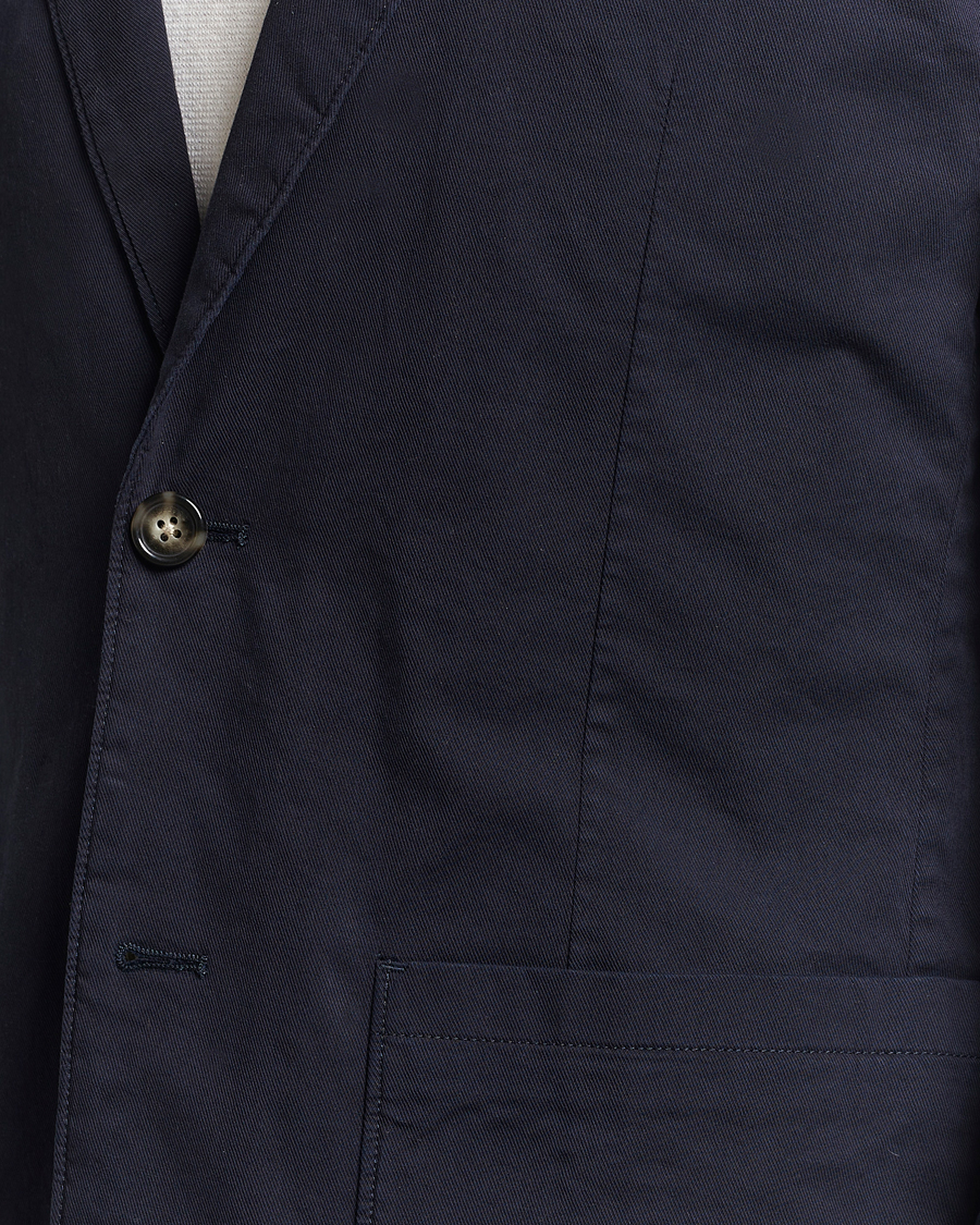 Herren | Sakkos | J.Lindeberg | Elton Garment Dyed Cotton Blazer Navy