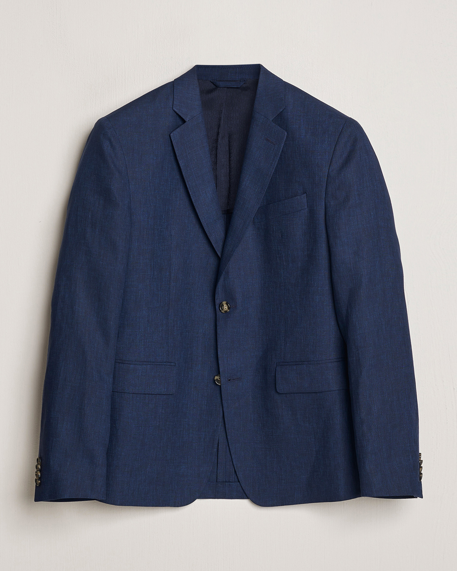 Herren | Sakkos | J.Lindeberg | Hopper Super Linen Blazer Navy