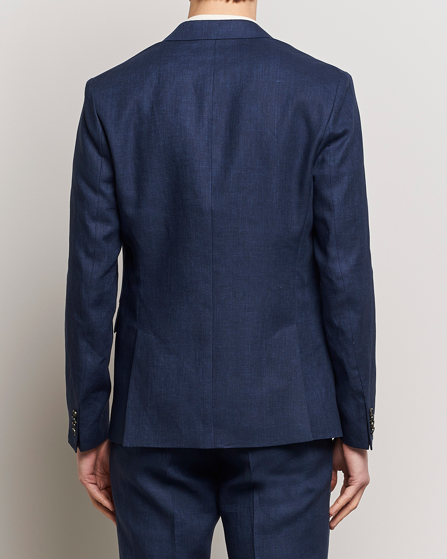 Herren | Sakkos | J.Lindeberg | Hopper Super Linen Blazer Navy