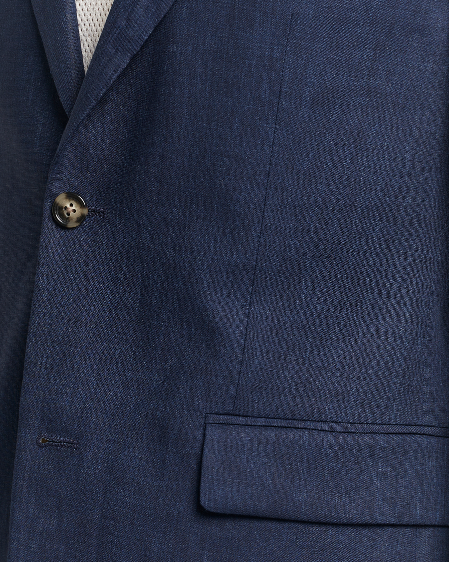 Herren | Sakkos | J.Lindeberg | Hopper Super Linen Blazer Navy