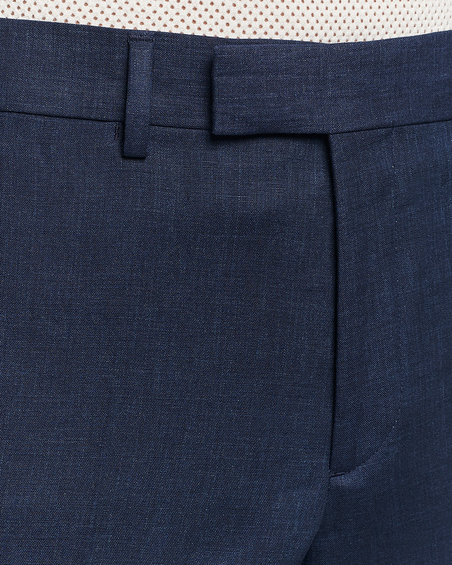 Herren | Hosen | J.Lindeberg | Grant Super Linen Trousers Navy