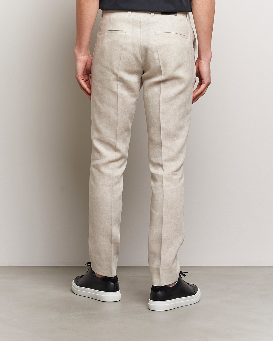 Herren | Hosen | J.Lindeberg | Grant Super Linen Trousers Moonbeam