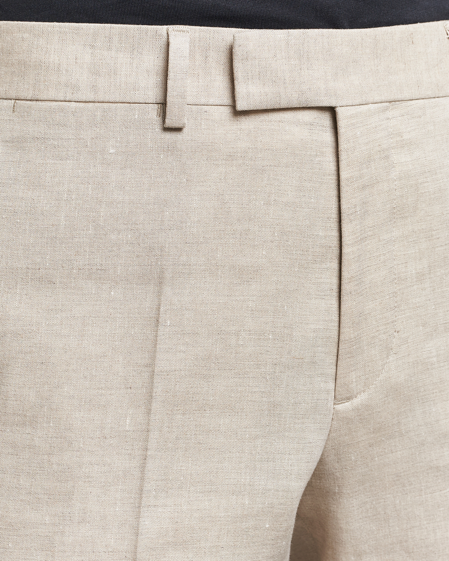 Herren | Hosen | J.Lindeberg | Grant Super Linen Trousers Moonbeam