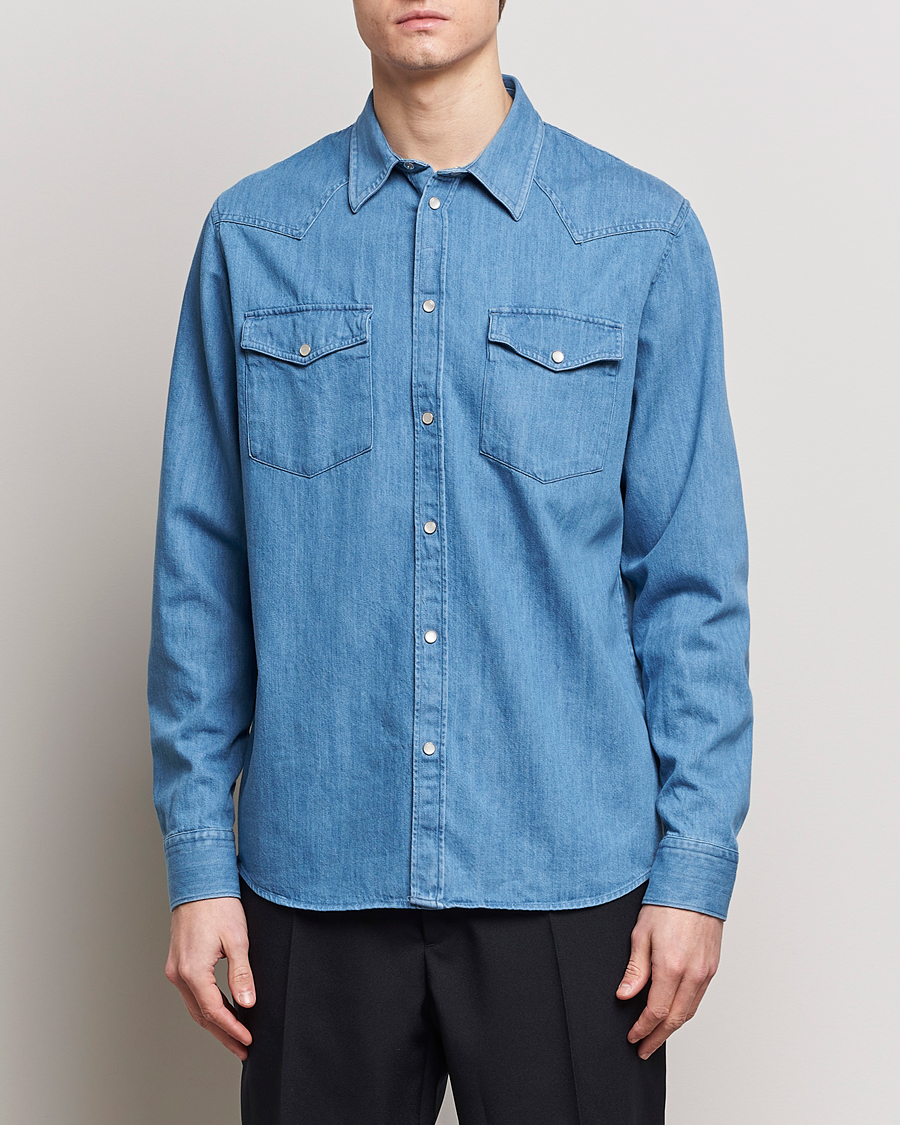 Herren | Jeanshemden | J.Lindeberg | Carson Denim Shirt Bijou Blue