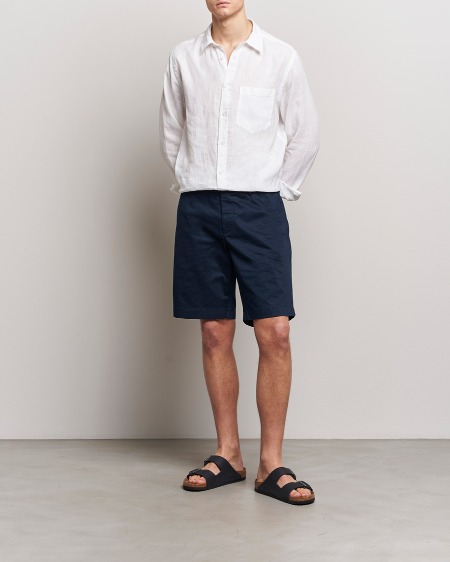 Herren | Shorts | J.Lindeberg | Nathan Cloud Satin Shorts Navy