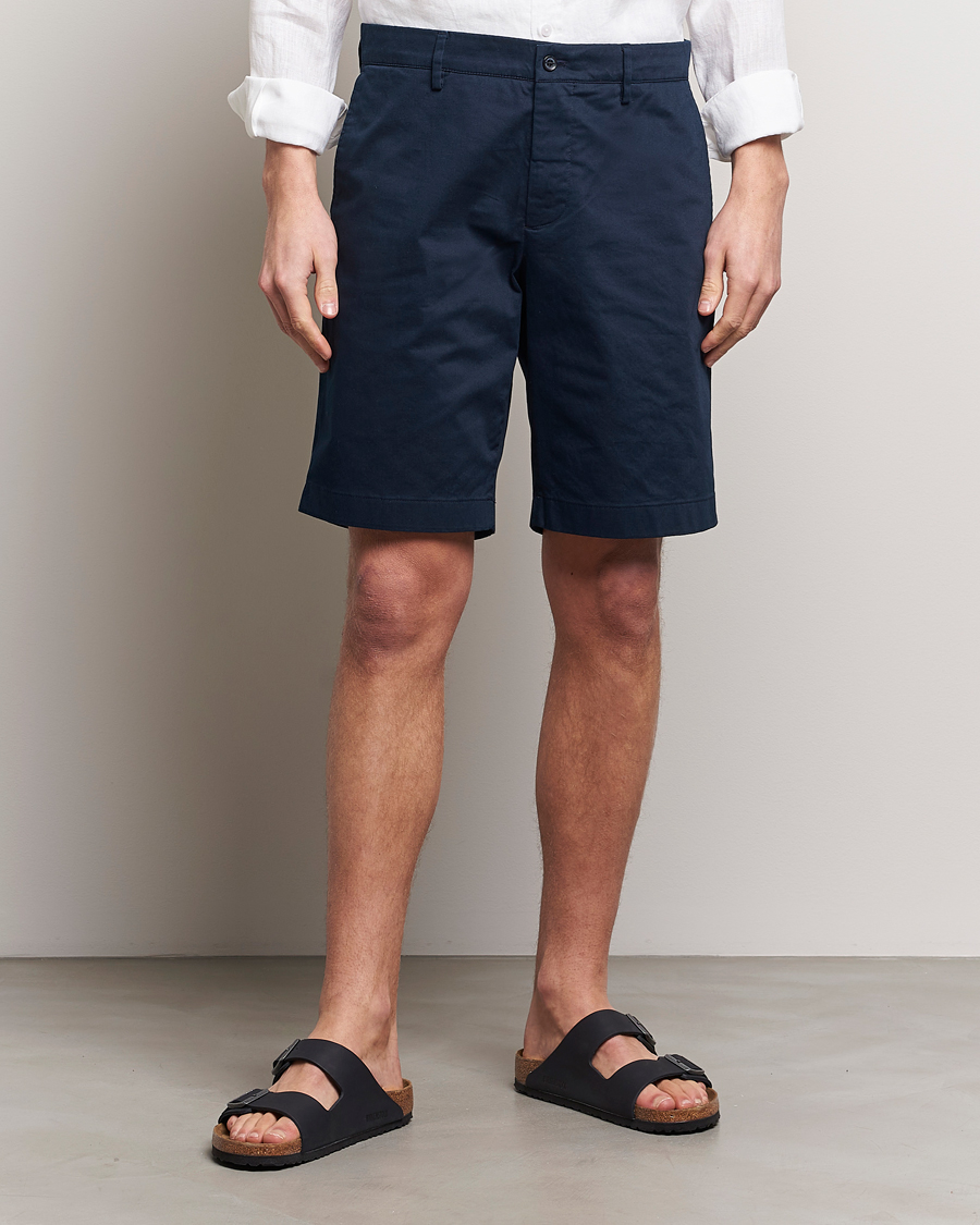 Herren | Shorts | J.Lindeberg | Nathan Cloud Satin Shorts Navy