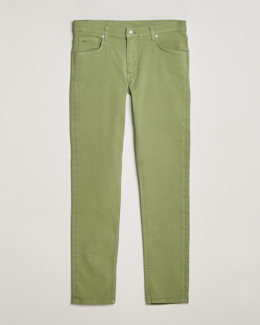 Herren | Hosen | J.Lindeberg | Jay Twill Slim Stretch 5-Pocket Trousers Oil Green