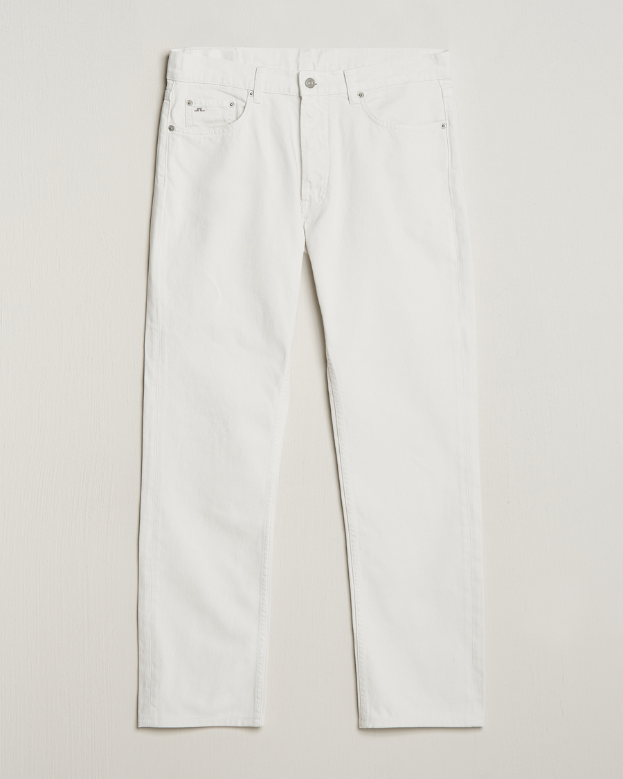 Herren | Jeans | J.Lindeberg | Cody Solid Regular Jeans Cloud White