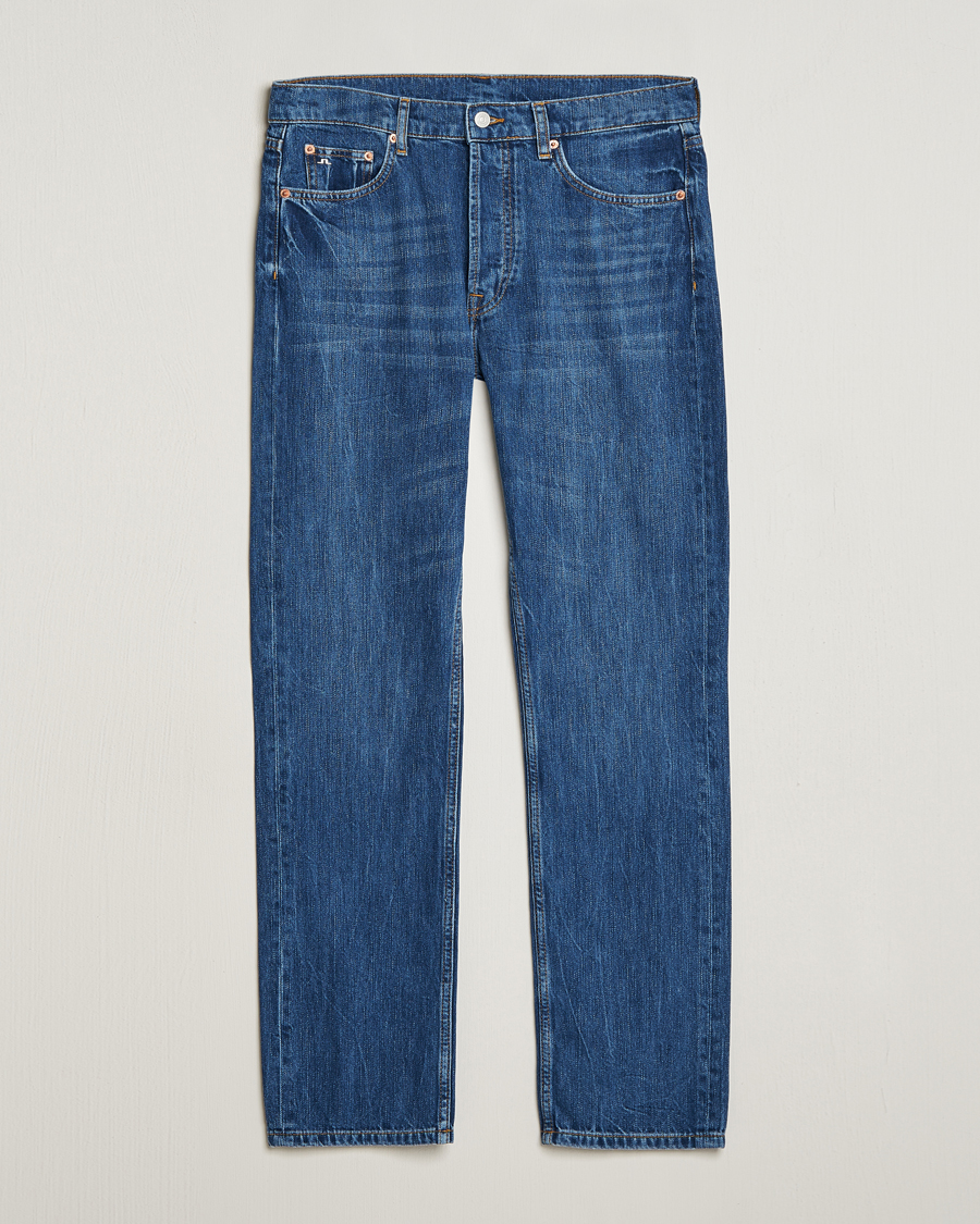 Herren | Jeans | J.Lindeberg | Cody Slub Regular Jeans Mid Blue