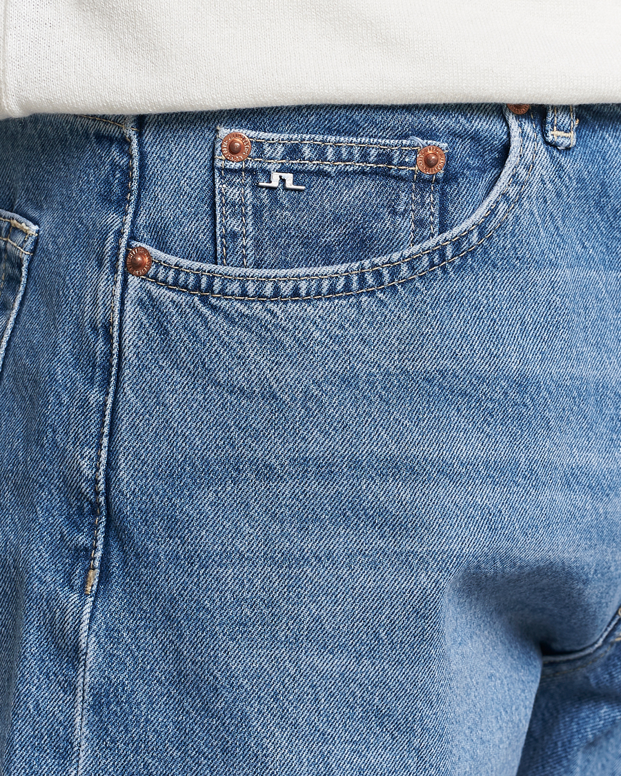 Herren | Jeans | J.Lindeberg | Cody Washed Regular Jeans Light Blue