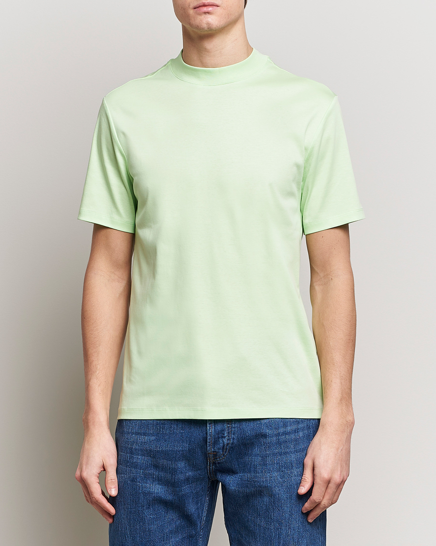 Herren | J.Lindeberg | J.Lindeberg | Ace Mock Neck T-Shirt Paradise Green