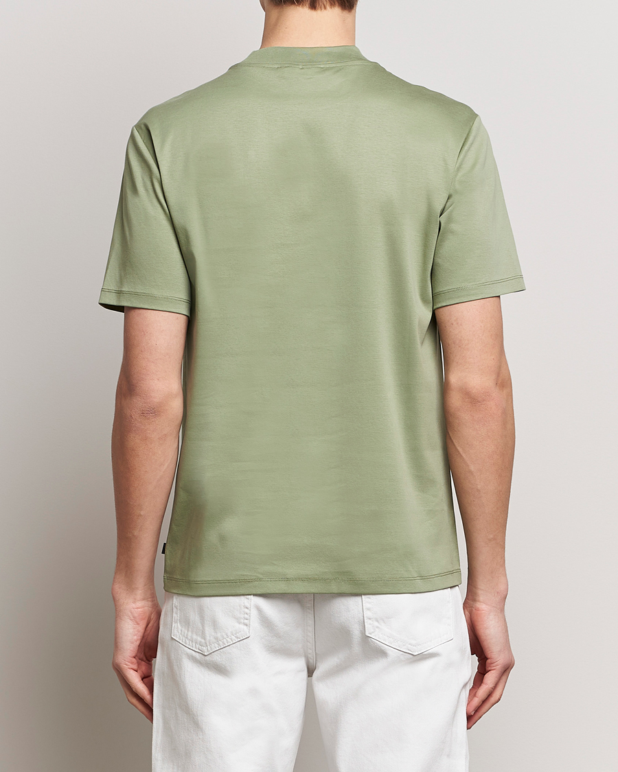 Herren | T-Shirts | J.Lindeberg | Ace Mock Neck T-Shirt Oil Green