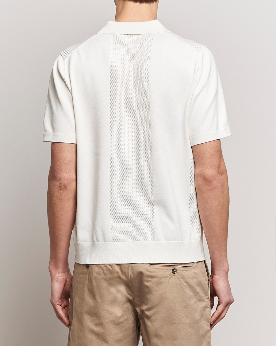 Herren | Poloshirts | J.Lindeberg | Reymond Solid Knitted Polo Cloud White