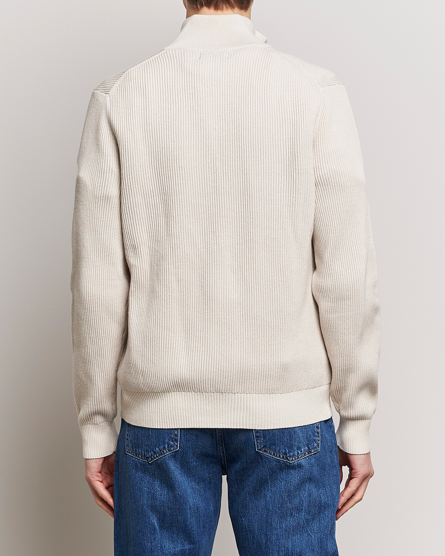 Herren | Pullover | J.Lindeberg | Alex Half Zip Organic Cotton Sweater Moonbeam
