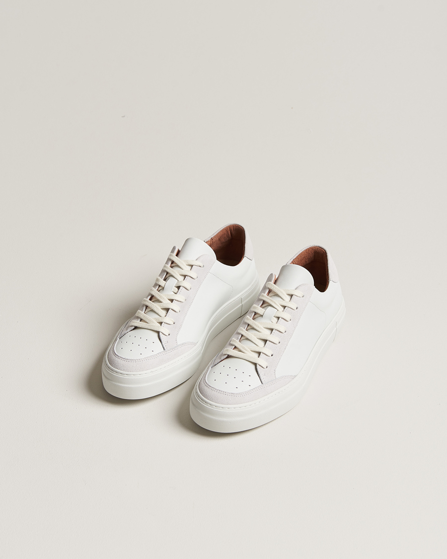 Men | J.Lindeberg | J.Lindeberg | Art Signature Leather Sneaker White