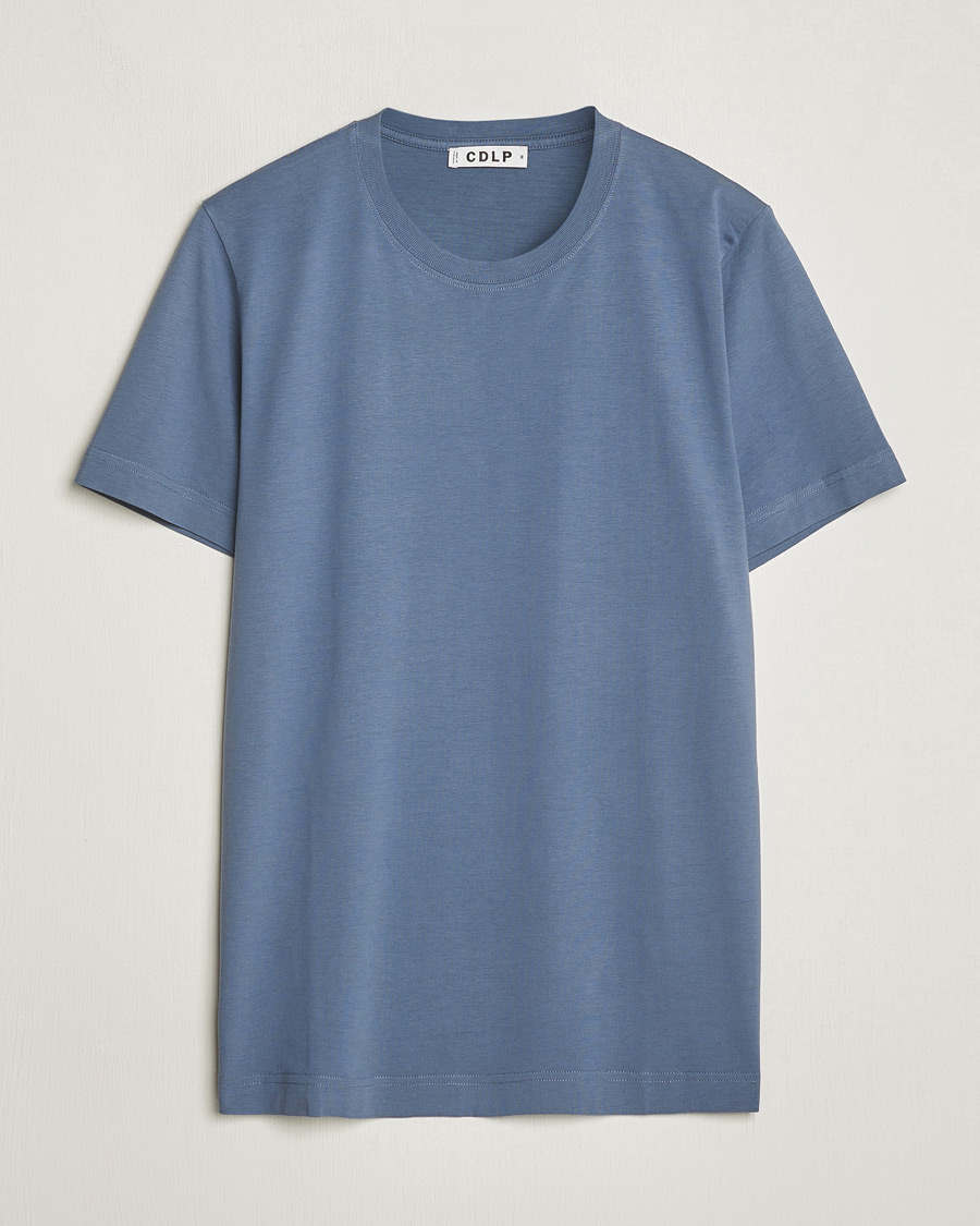 Herren | T-Shirts | CDLP | Crew Neck Tee Steel Blue