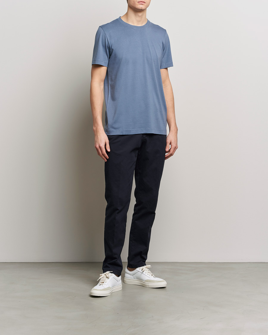 Herren | T-Shirts | CDLP | Crew Neck Tee Steel Blue